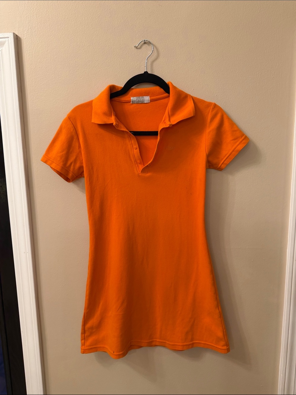 Esprit Bright Orange Polo Tunic top or tennis dress